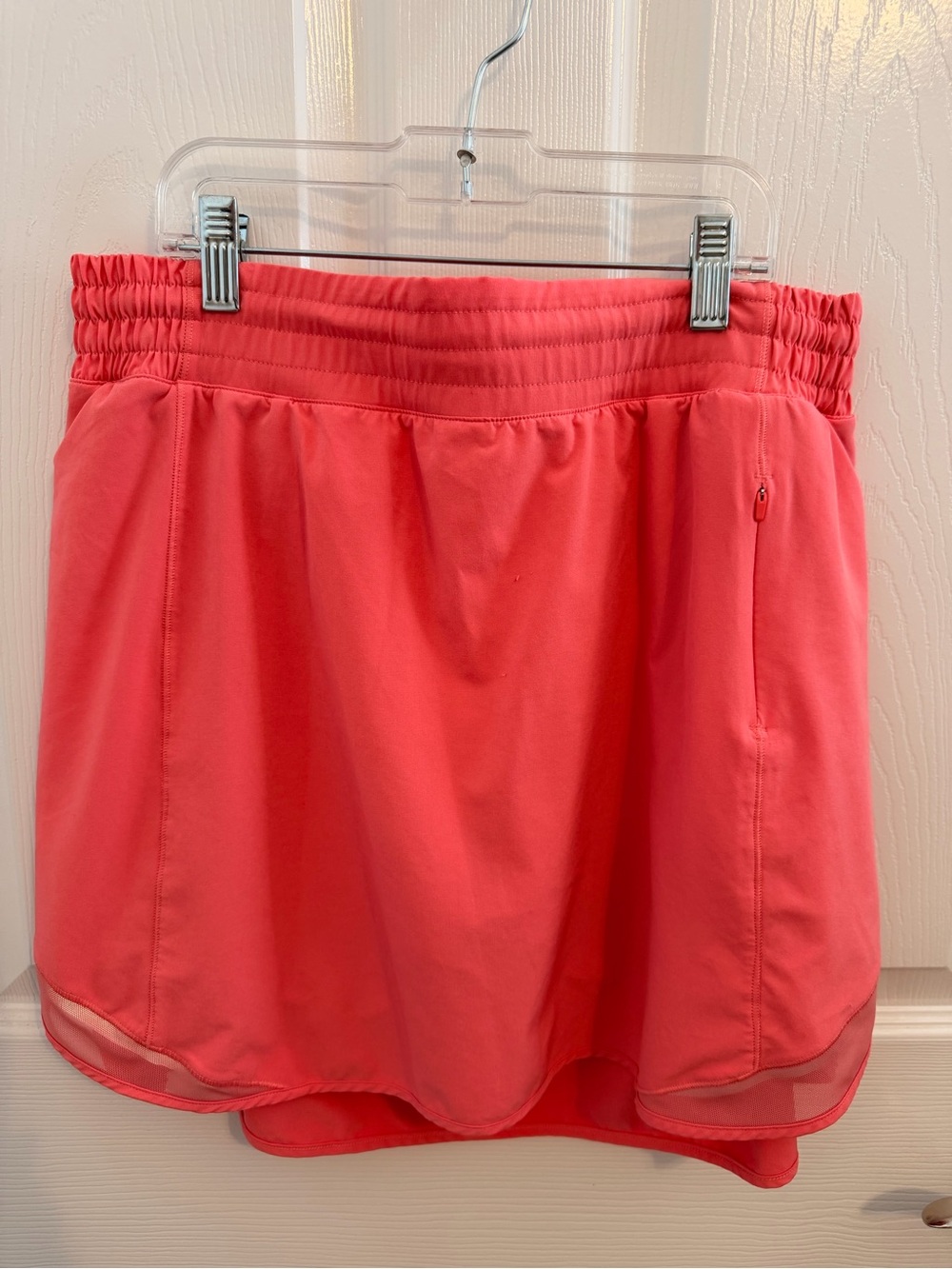 Lululemon Coral Hotty Hot High Rise Skirt ~ Size 12